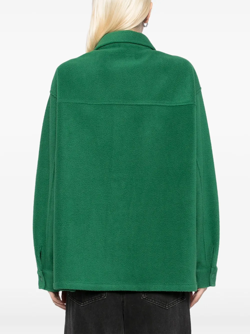 CHOCOOLATE Shirtjack met geborduurd logo Groen