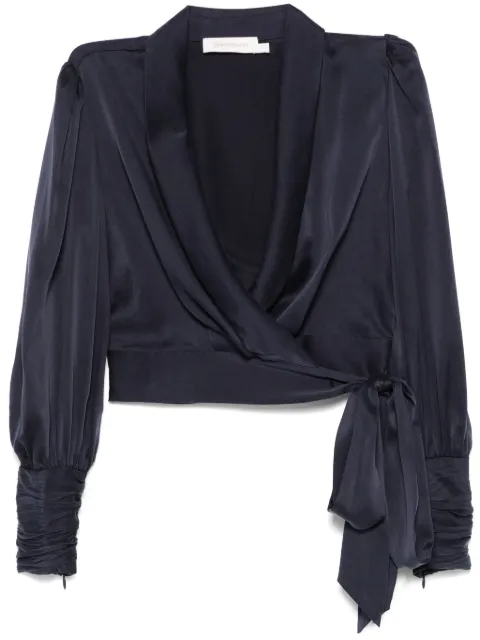 ZIMMERMANN silk wrap top