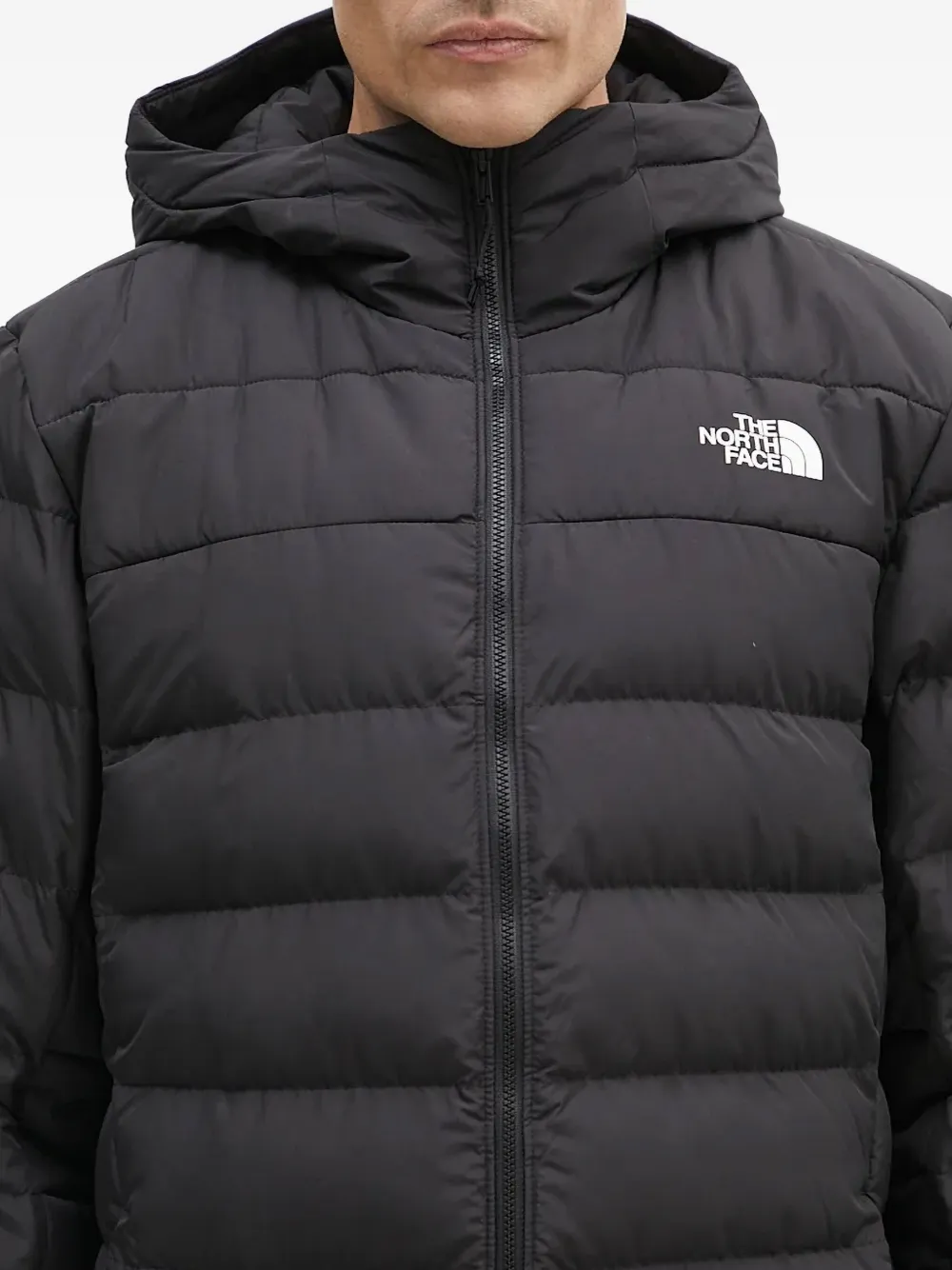 The North Face Aconcagua 3 gewatteerd jack met capuchon Zwart