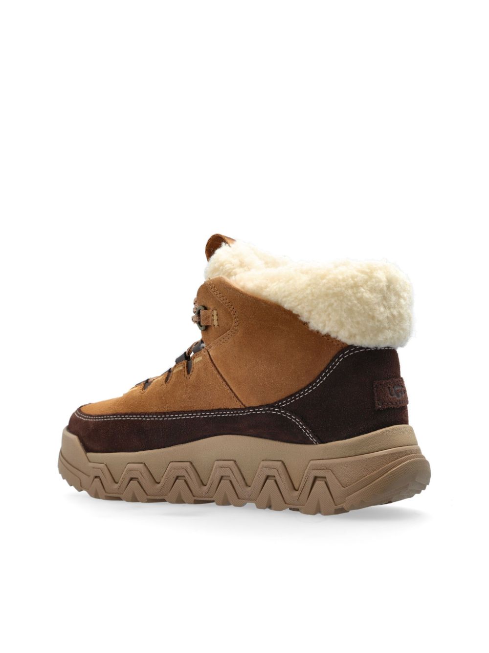 Shop Ugg Terretrail Cozy Lace-up Boots In Brown