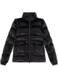 Ea7 Emporio Armani logo-appliqué puffer jacket - Black