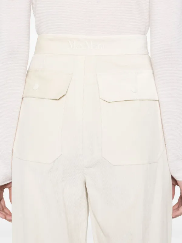 Max Mara Tritone Trousers | Neutrals | FARFETCH SG