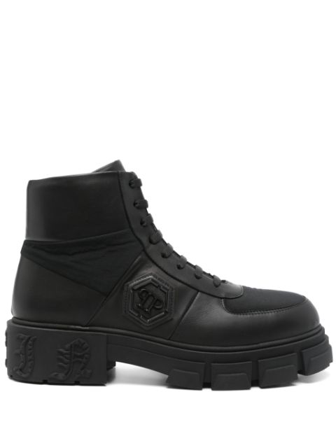 Philipp Plein leather ankle boots Men