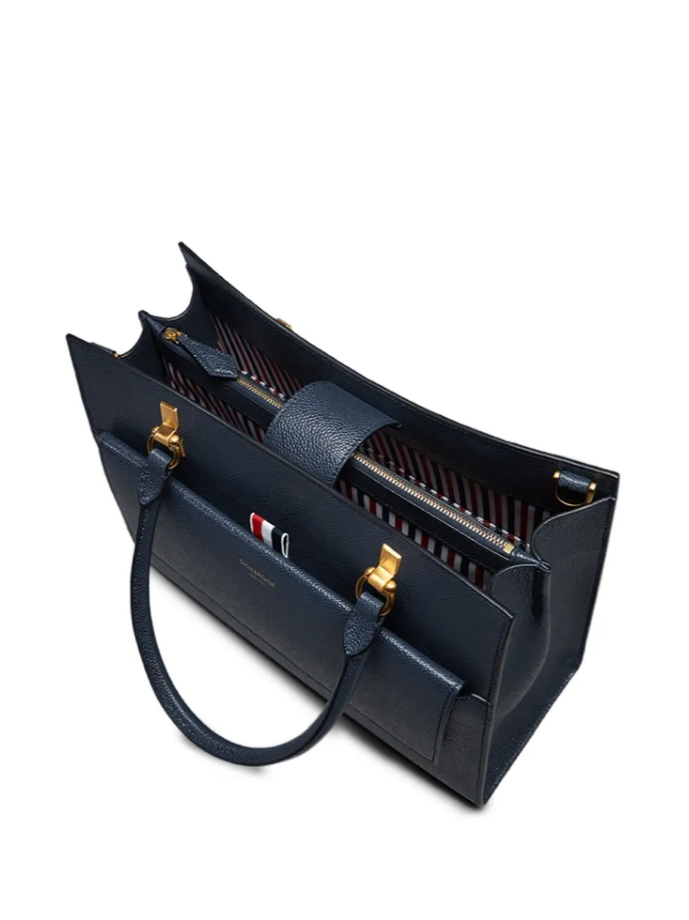 Thom Browne Leren shopper Blauw