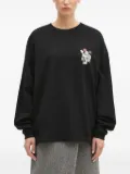 Undercover graphic-print long-sleeve top - Black