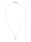 Sophie Bille Brahe 14K yellow gold Bow Simple pendant necklace