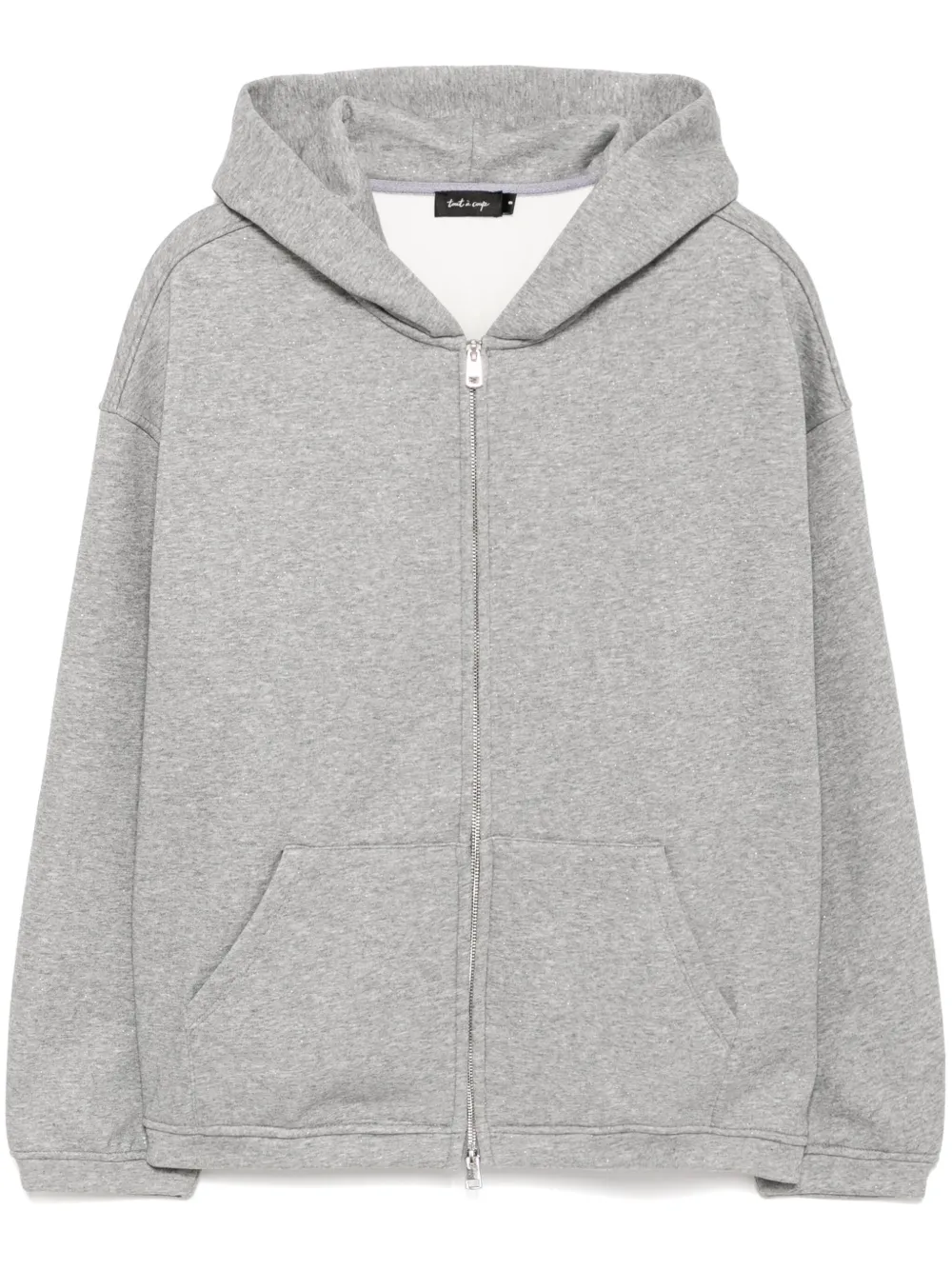 Tout a coup Hoodie met rits Grijs