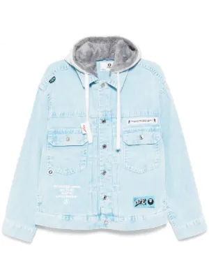 AAPE BY *A BATHING APE® デニムジャケット | ブルー | FARFETCH JP