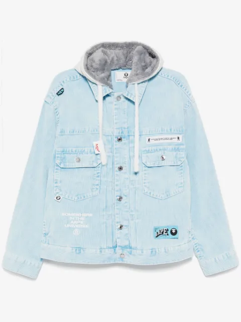AAPE BY *A BATHING APE® moonface-logo hooded jacket