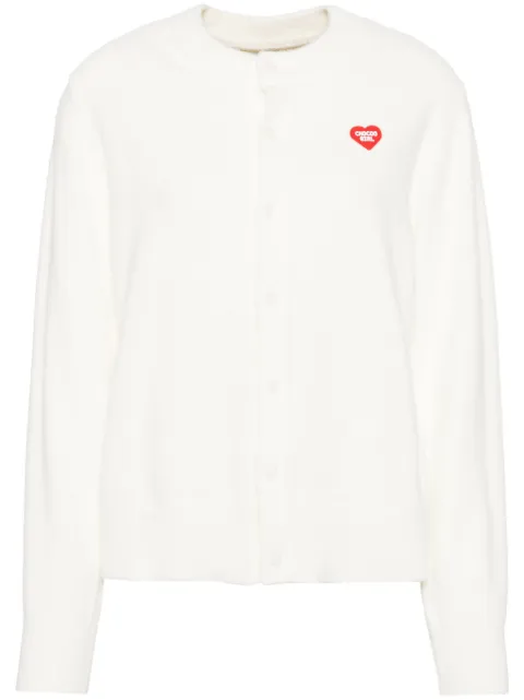 CHOCOOLATE Cardigan mit Logo-Patch