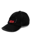 424 denim baseball cap - Black