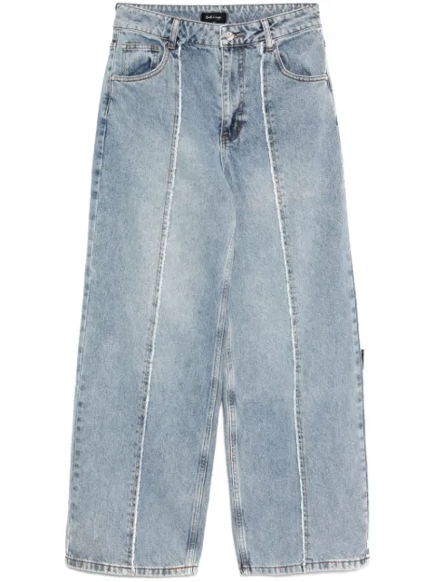 tout a coup wide-leg washed jeans