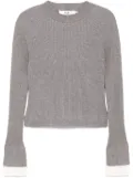 b+ab ribbed jumper - Grey