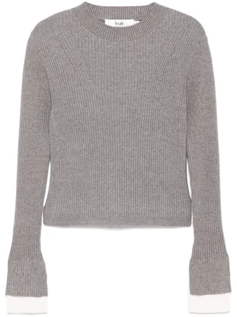 b+ab pull en maille nervuré