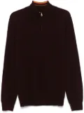 Paul Smith cashmere full-zip cardigan - Red