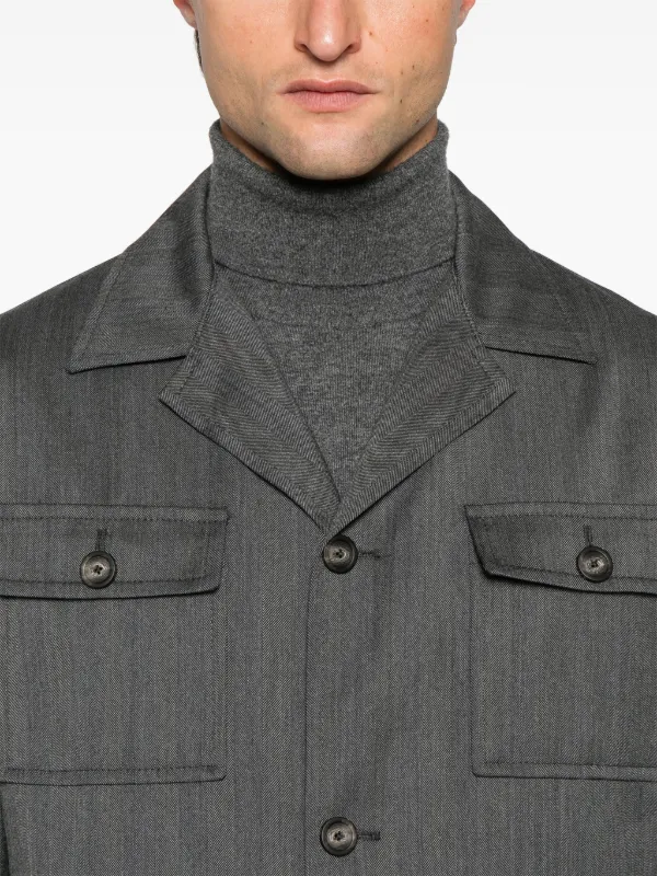 Tagliatore Tempest Shirt Jacket | Grey | FARFETCH