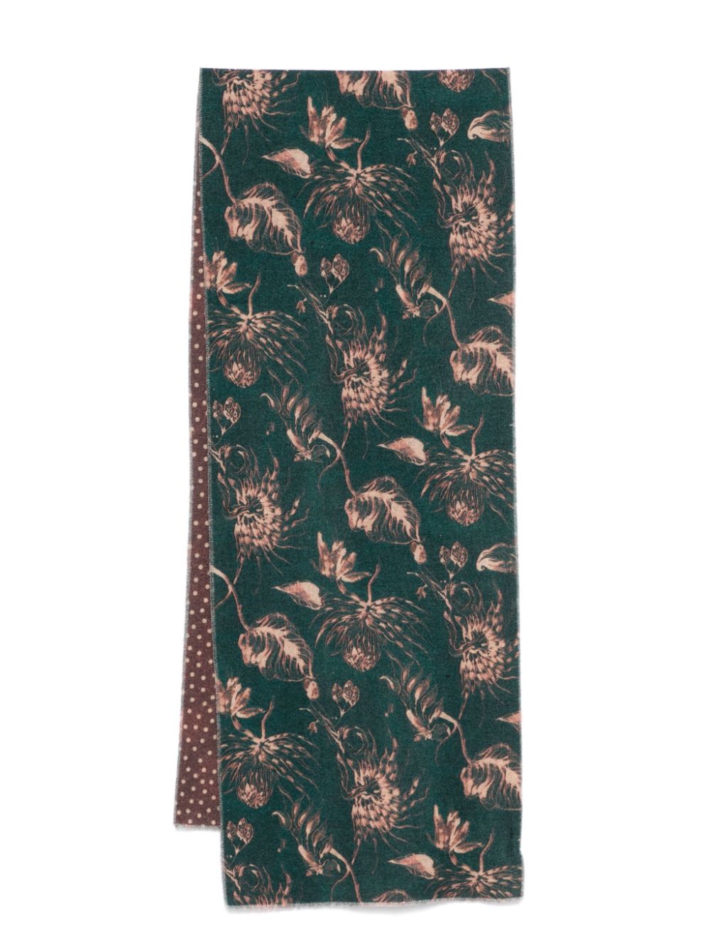 Paul Smith patterned-jacquard scarf - Green