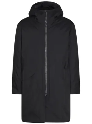 Prada Hooded Parka | Black | FARFETCH