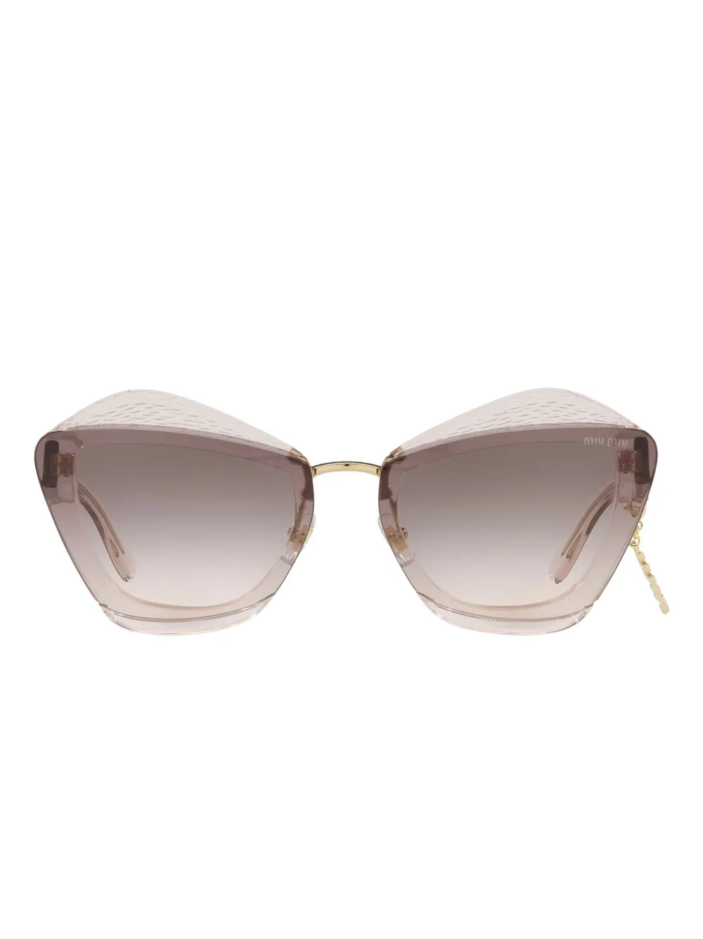 Miu MU 01XS Light Brown Transparent Bruin