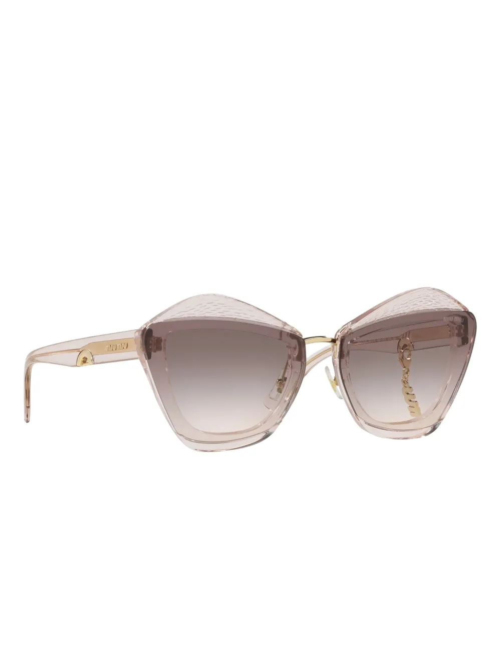Miu MU 01XS Light Brown Transparent Bruin
