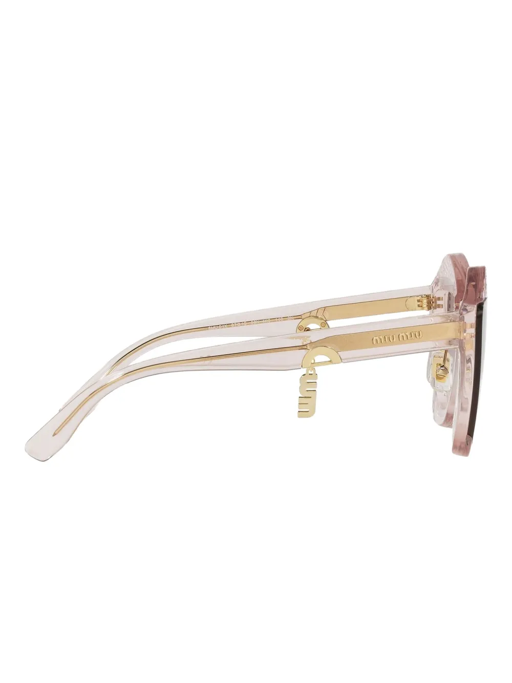 Miu MU 01XS Light Brown Transparent Bruin