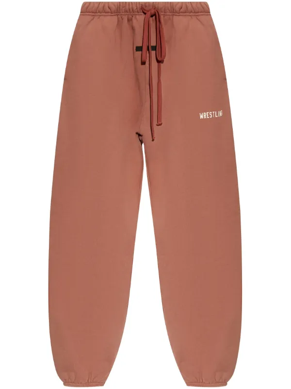 FEAR OF GOD ESSENTIALS cotton-fleece Sweatpants Pink