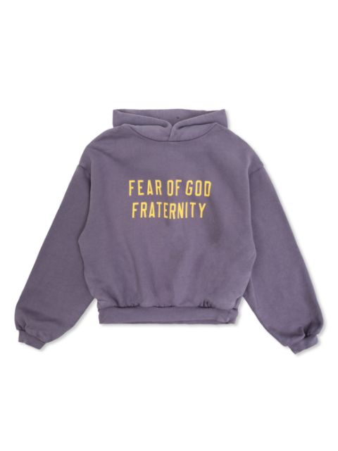 FEAR OF GOD ESSENTIALS KIDS jersey-texture hoodie