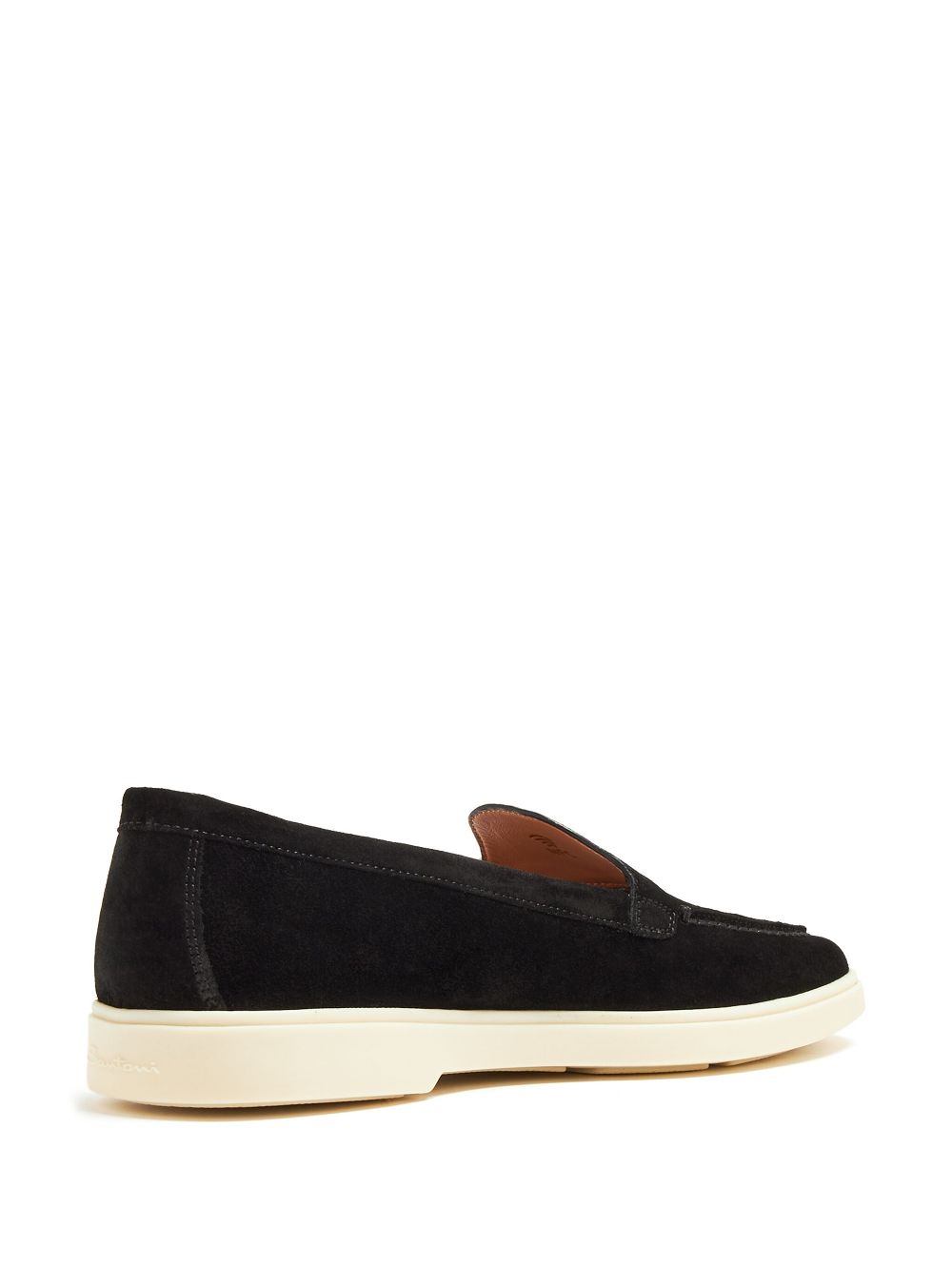 Santoni suede loafers Black