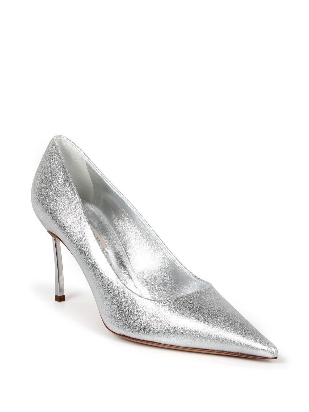 Casadei 100mm Superblade pumps Silver