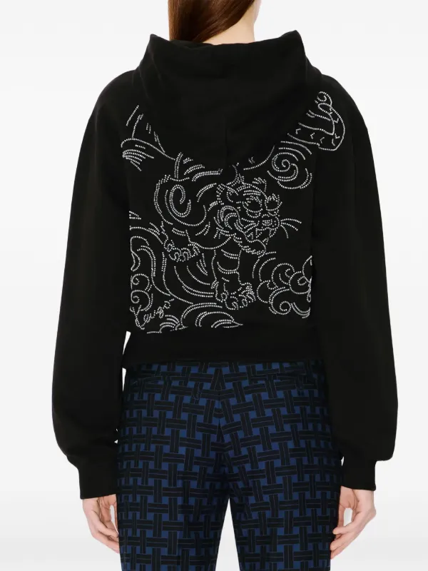 Kenzo Star Tiger Embroidered Hoodie | Black | FARFETCH