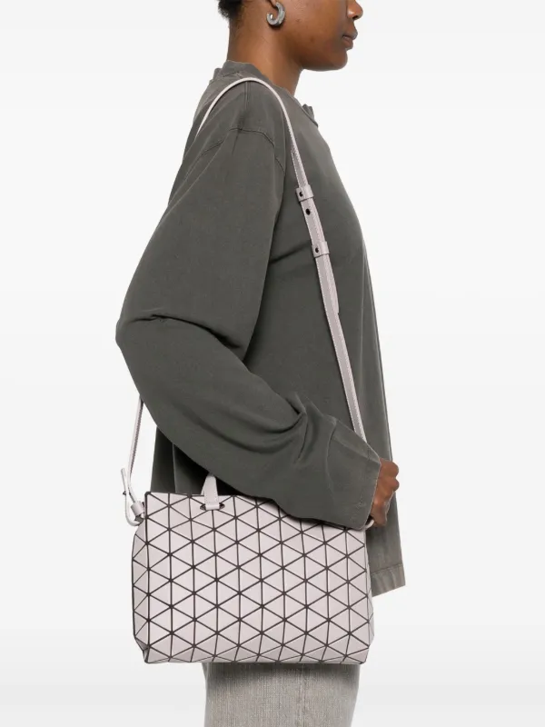 Bao Bao Issey Miyake Tonneau Matte Tote Bag Grey FARFETCH AO