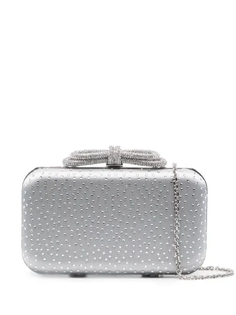 MACH & MACH crystal-embellished clutch bag