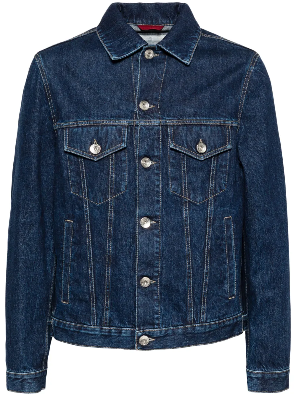 Brunello Cucinelli four-pockets denim jacket | Blue | Image 1