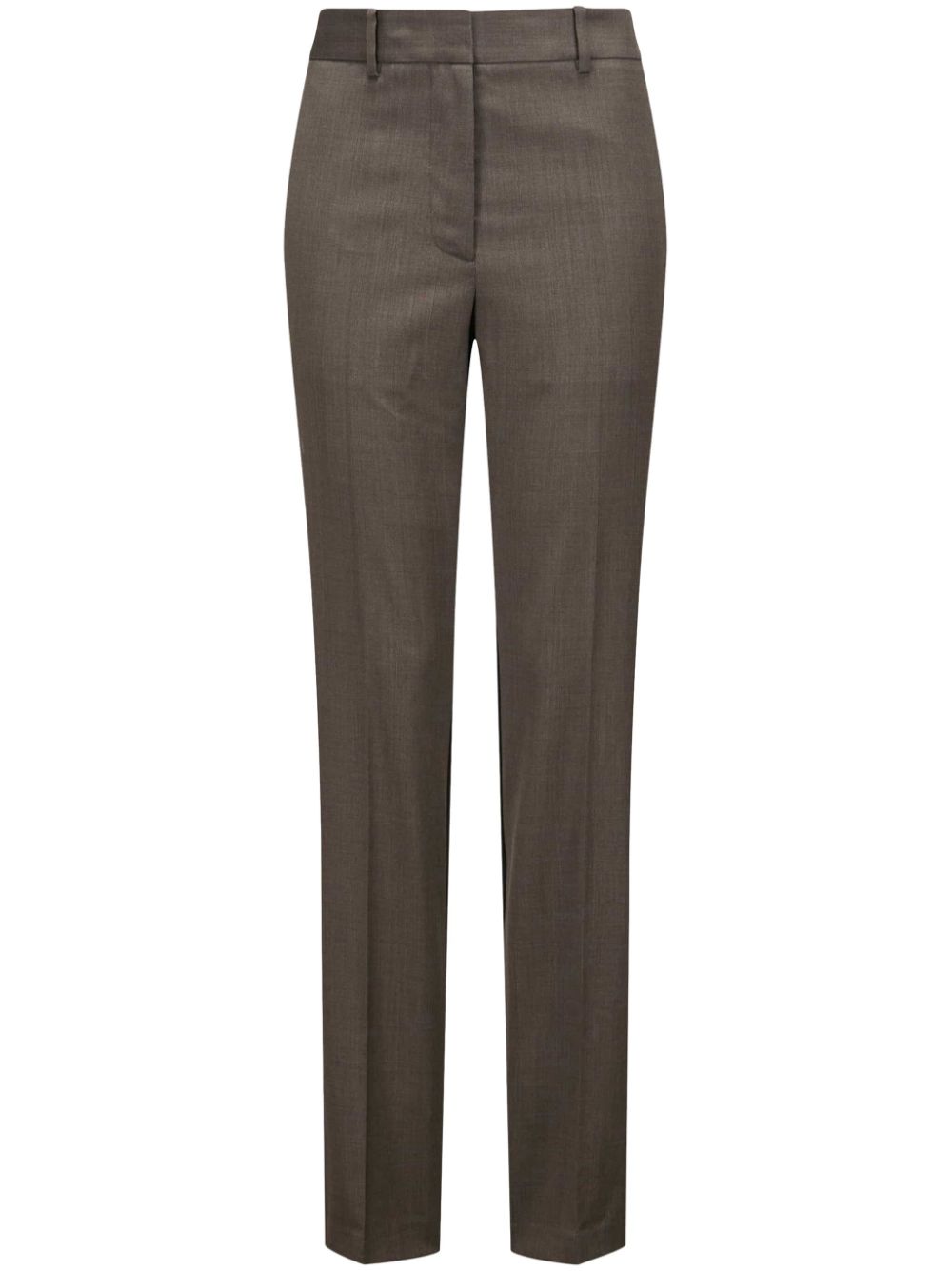 panelled slim-fit trousers