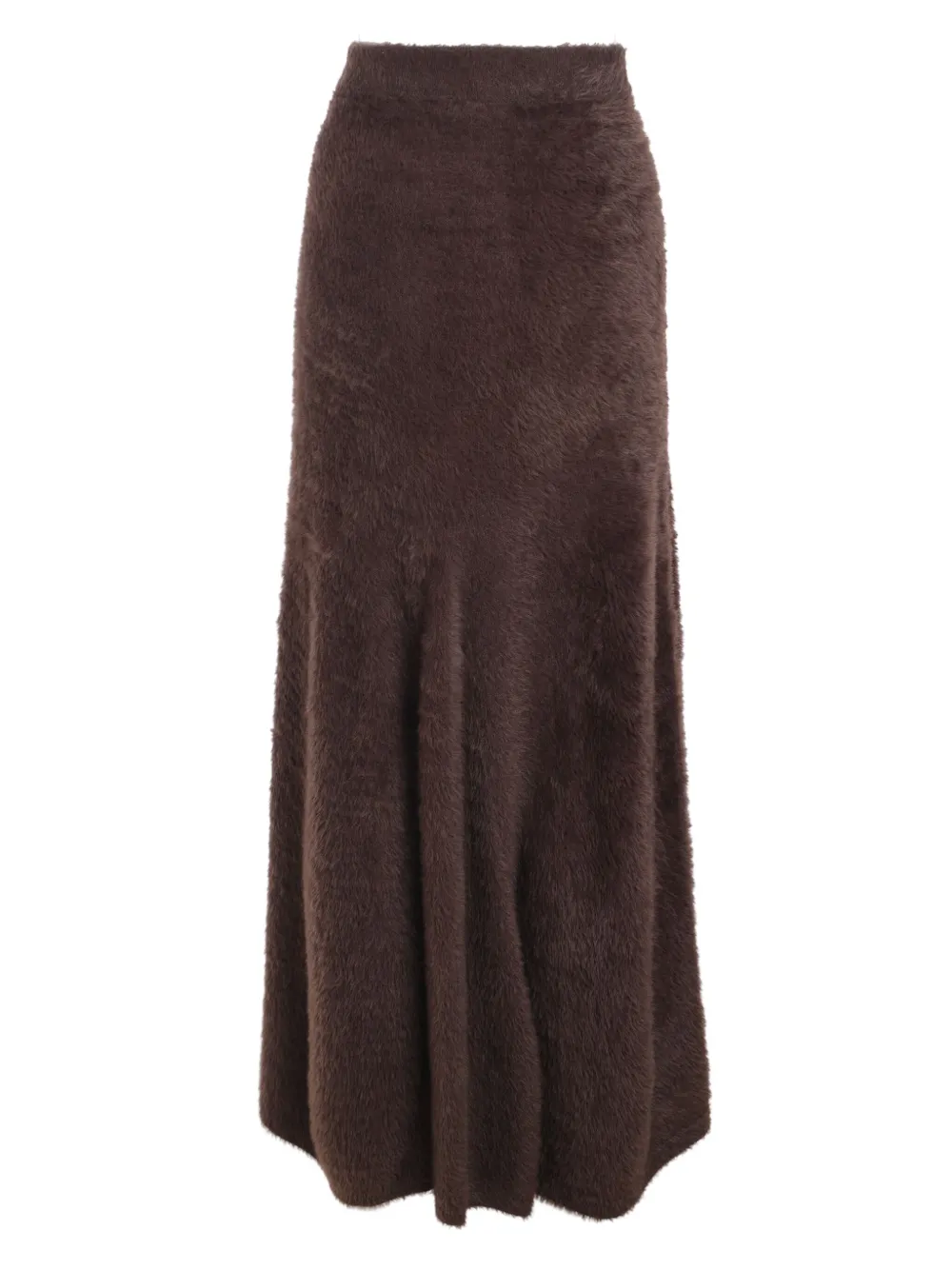 Helmut Lang knitted maxi skirt - Bruin