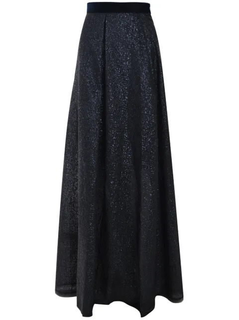 Talbot Runhof falda larga de organza