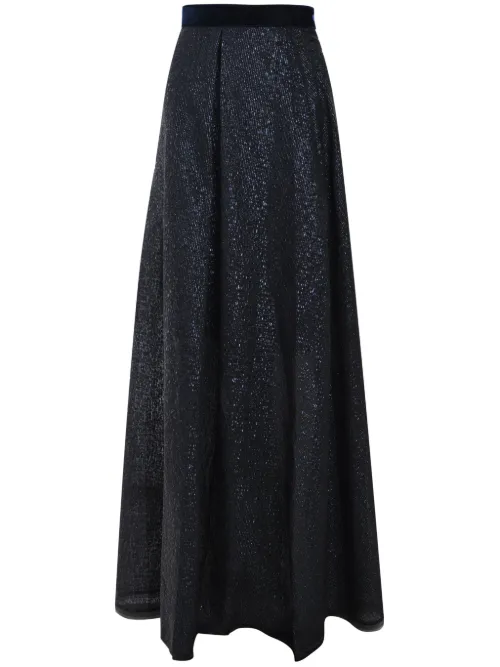 Jupe mi-longue en tulle - Talbot Runhof - Modalova