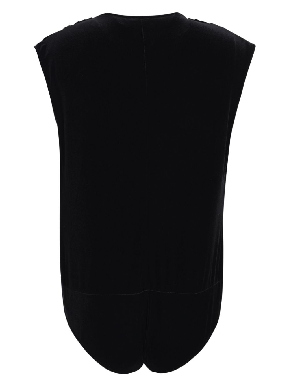 Talbot Runhof velvet bodysuit - Black