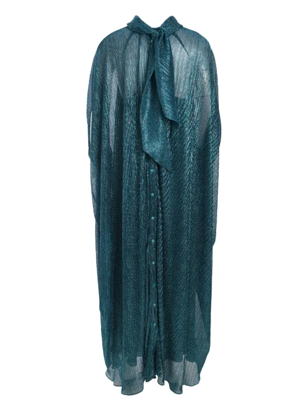 layered midi dress Tiered Metallic Cutout Midi Dress – Art Cloth & Craft main image 1