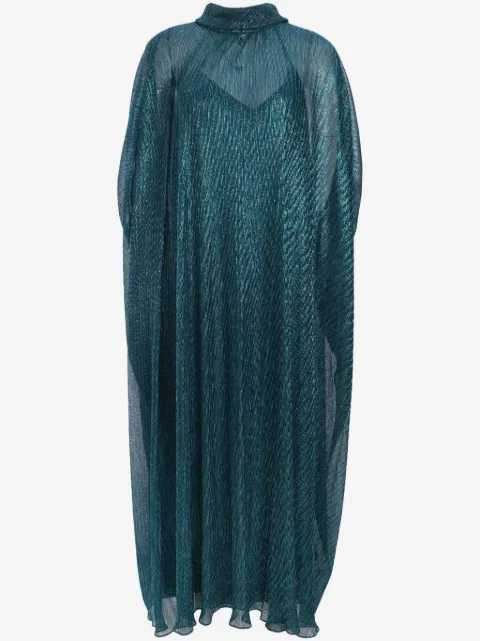 Talbot Runhof metallic-thread maxi dress