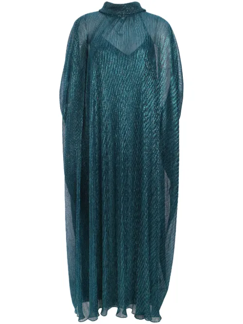 Robe longue en maille métallisée - Talbot Runhof - Modalova