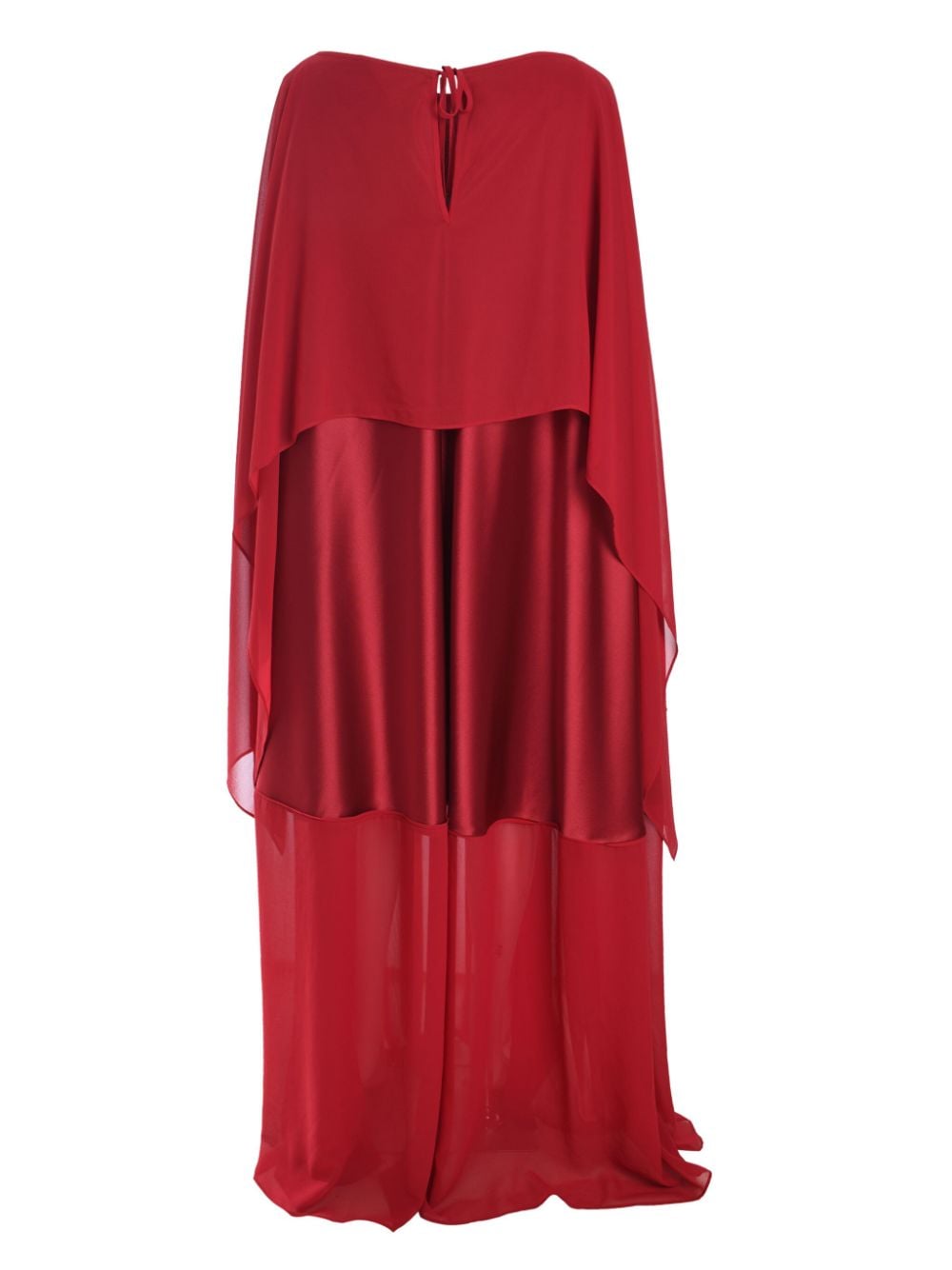 Talbot Runhof cape maxi dress - Rood