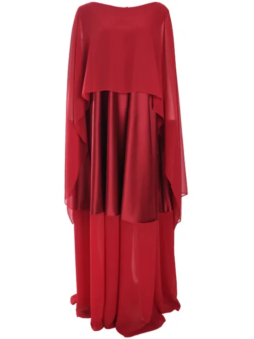 Robe-cape à coupe longue - Talbot Runhof - Modalova