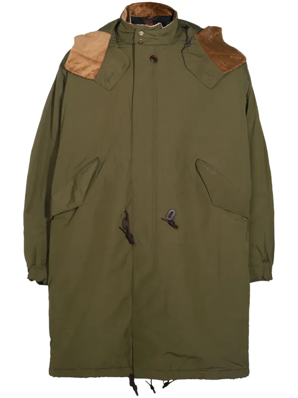 Barbour zip up Parka Green FARFETCH CA