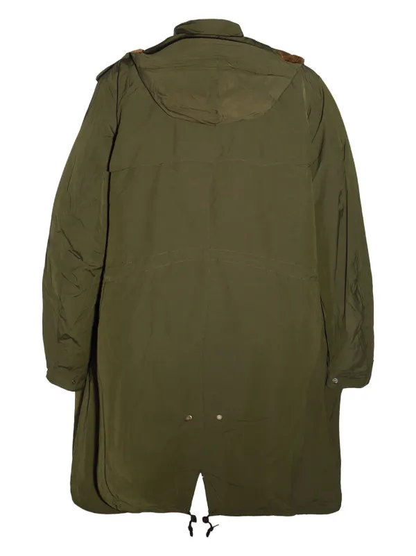 Barbour zip up parka men Polyester Cotton M Green