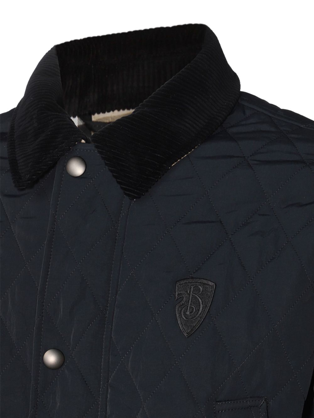 Affordable Burberry logo-embroidered quilted jacket Men