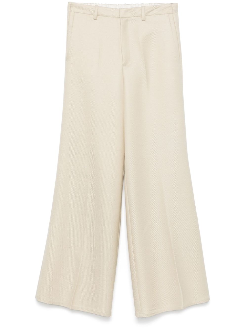 twill palazzo pants