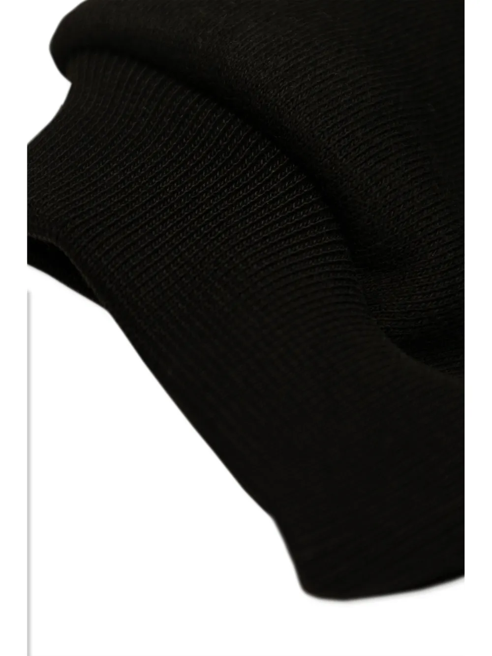 Essentials Black Fleece Two-slip-pockets Cotton-blend Hoody 2-16 Y In Black