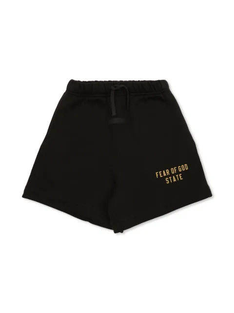 FEAR OF GOD ESSENTIALS KIDS logo-print shorts