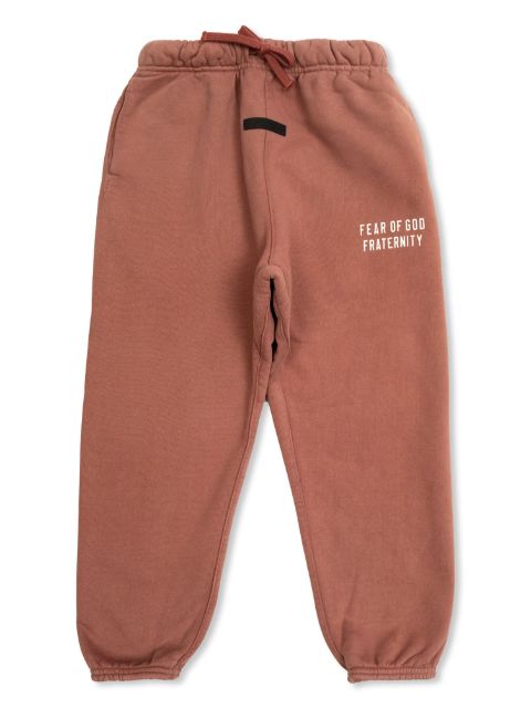 FEAR OF GOD ESSENTIALS KIDS logo-print track pants